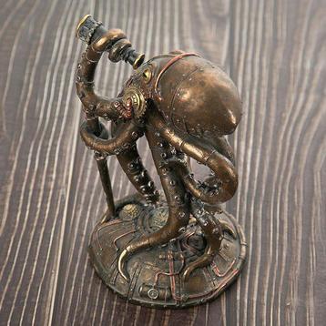 Sculpture, Scholar Octopus - 18 cm - Résine