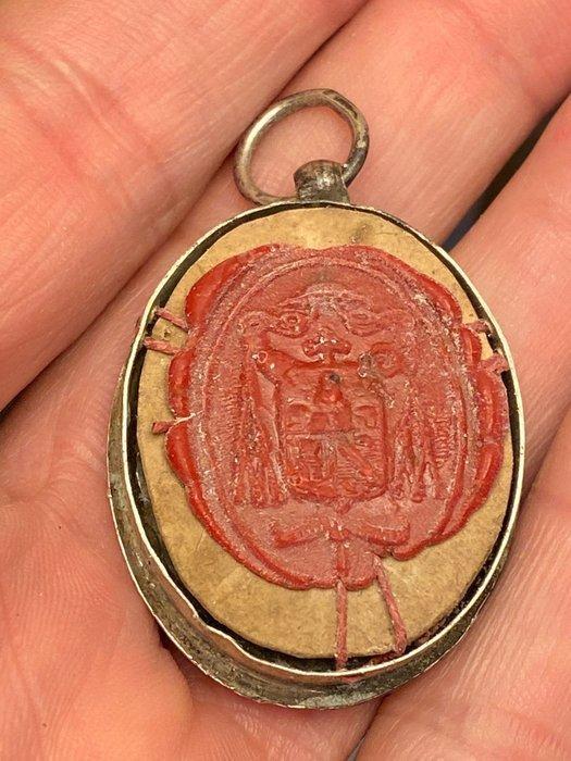 Antiek Reliekhouder - .925 zilver - 1920-1930 - Reliquiario, Antiek en Kunst, Kunst | Niet-Westerse kunst