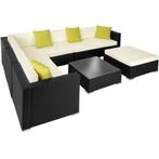 Wicker loungeset met aluminium frame Marbella - zwart, Tuin en Terras, Tuinsets en Loungesets, Nieuw, Verzenden