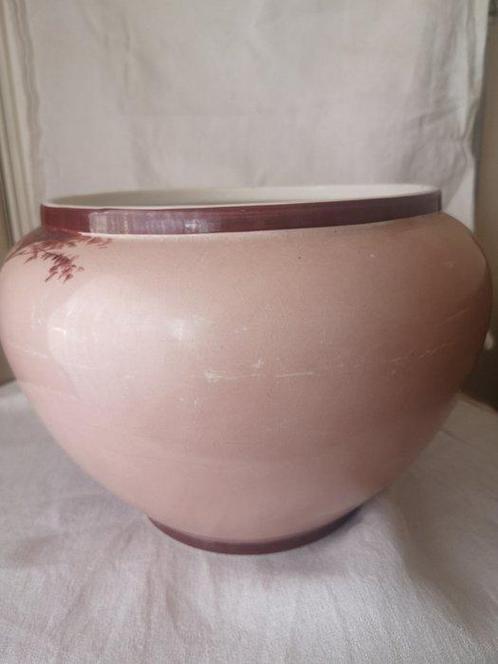 Bloempot - Aardewerk - Versieringstop met gedroogd bos en, Antiek en Kunst, Antiek | Glaswerk en Kristal