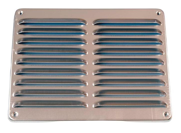 Aluminium schoepenrooster opbouw 245 x 195mm - ALU (1-2520A), Doe-het-zelf en Bouw, Ventilatie en Afzuiging, Nieuw, Verzenden