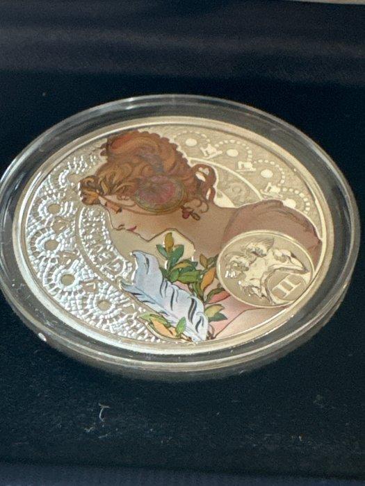 Wit-Rusland. 1 Dollar 2010 Zodiac Gemini - A. Mucha, Proof, Postzegels en Munten, Munten | Europa | Niet-Euromunten