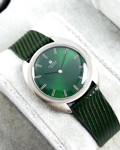 Universal Genève - Green Dial - Zonder Minimumprijs -, Handtassen en Accessoires, Horloges | Heren