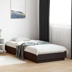 vidaXL Bedframe bewerkt hout zwart 90x200 cm, Huis en Inrichting, Slaapkamer | Bedden, Verzenden, Nieuw
