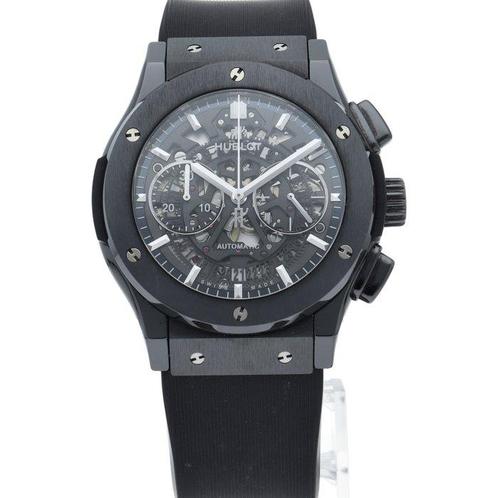 Hublot - Classic Fusion Aerofusion Chronograph Black Magic -, Handtassen en Accessoires, Horloges | Heren