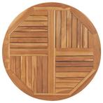 Groot Teak Tafelblad 90cm | OP = OP | 46% Voordeel!, Verzenden, Nieuw, 50 tot 100 cm, Tafelblad