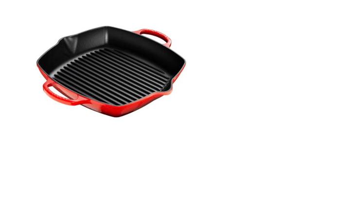 Le Creuset Grillplaat Signature Kersenrood Hoog 30 x 30 cm, Huis en Inrichting, Woonaccessoires | Overige, Nieuw, Verzenden