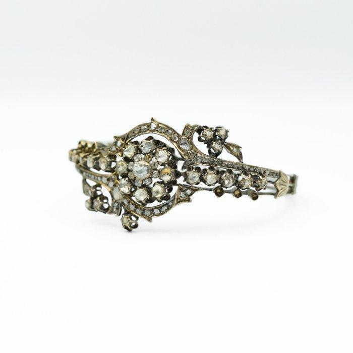 Armband - 10 kt. Geel goud - Diamant, Handtassen en Accessoires, Armbanden