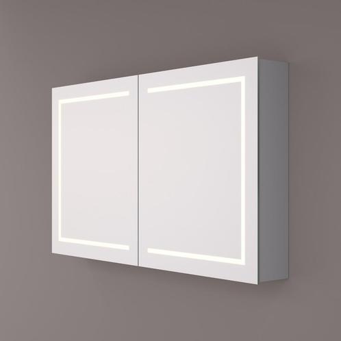 Spiegelkast Hipp Design SPK 61000 Rechthoek Met Verlichting, Doe-het-zelf en Bouw, Sanitair, Bad, Nieuw, Ophalen of Verzenden