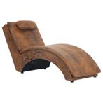 Kunstsuede chaise longue bruin | OP = OP, Nu met 64% kort..., Verzenden, Nieuw