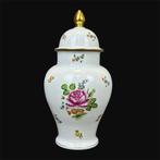 Herend - Vase -  avec couvercle 34,5 cm, peinture de fleurs