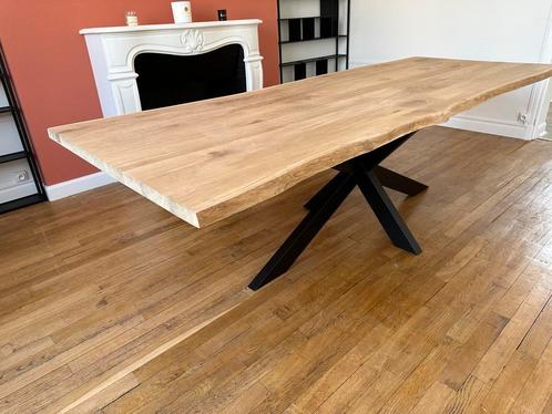 Table chêne bois massif - Dimensions sur mesure, Maison & Meubles, Tables | Tables à manger, 200 cm ou plus, Chêne, Neuf, Cinq personnes ou plus