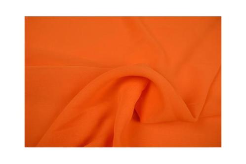 15 meter chiffon stof - oranje, Hobby en Vrije tijd, Stoffen en Lappen, 120 cm of meer, 200 cm of meer, Oranje, Nieuw, Polyester