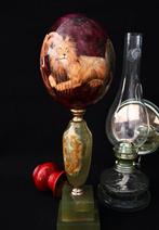 Decoratief ornament - Europa - Vintage struisvogelei, Antiek en Kunst, Curiosa en Brocante