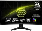 Msi - WQHD Gaming monitor - 31.5 inch - Zwart, Computers en Software, Verzenden, VA, Nieuw, Minder dan 1 ms
