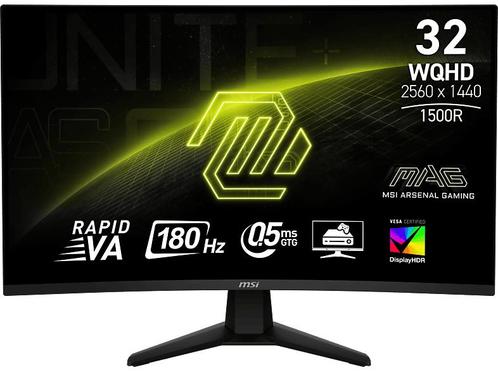 Msi - WQHD Gaming monitor - 31.5 inch - Zwart, Computers en Software, Monitoren, VA, Minder dan 1 ms, Nieuw, HDMI, Verzenden