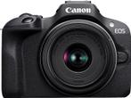 Canon -  Hybride Camera Eos R100 + Rf-s 18-45 Mm  - Zwart, Verzenden, Nieuw, Canon