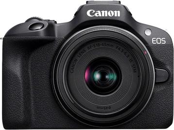 Canon -  Hybride Camera Eos R100 + Rf-s 18-45 Mm  - Zwart, Verzenden