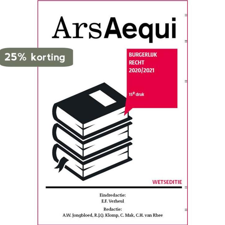 Burgerlijk recht / 2020/2021 / Ars Aequi Wetseditie, Boeken, Wetenschap, Gelezen, Verzenden