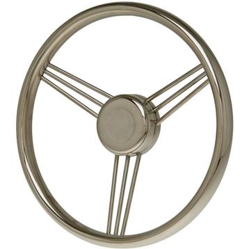 Rvs Stuurwiel Boot 340mm 3x3 Spaaks, Ophalen of Verzenden