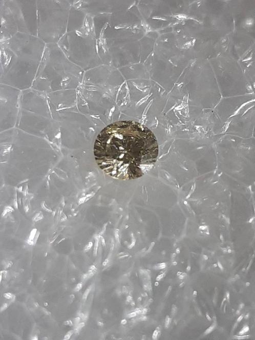 Certified Natural Diamond - Round Brilliant - 0.02ct - I1 -, Handtassen en Accessoires, Edelstenen, Verzenden