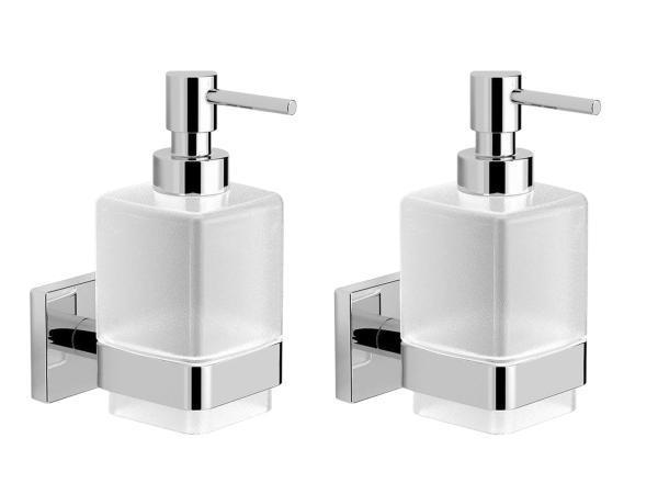 Veiling - 2x Alterna zeepdispenser in houder Siena chroom, Doe-het-zelf en Bouw, Sanitair