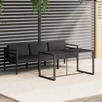 vidaXL 4-delige Loungeset met kussens aluminium, Tuin en Terras, Verzenden, Nieuw, Loungeset