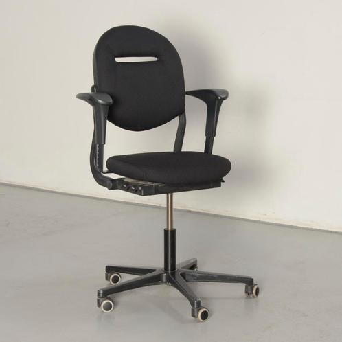 Ahrend 220 bureaustoel, zwart, 1D armlegger, Huis en Inrichting, Bureaustoelen, Gebruikt, Ophalen of Verzenden