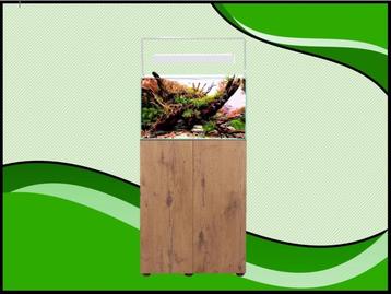Osaka Ultrascape zwart 60x30x36cm aquarium + 3x LED verlicht, Verzenden