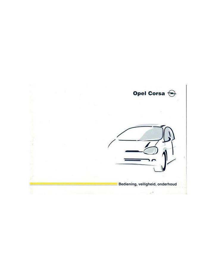 1998 OPEL CORSA INSTRUCTIEBOEKJE NEDERLANDS, Auto diversen, Handleidingen en Instructieboekjes