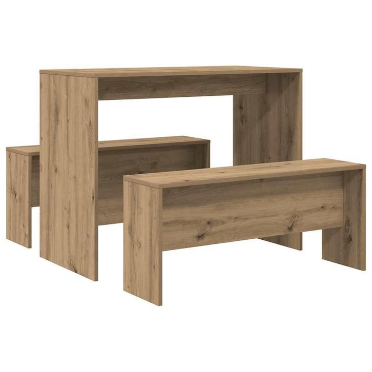 Eethoek | Bew. Hout | Tweede Kansje | 40%, Huis en Inrichting, Complete eetkamers, Minder dan 4 stoelen, Nieuw, Verzenden