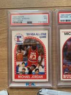 1989, 1994 NBA Hoops NBA Michael Jordan #21,#200,#1 - PSA 8, Verzamelen, Stickers, Nieuw