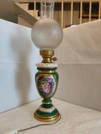 Limoges (attr.) - lampe de table - porcelaine peinte à la, Antiek en Kunst, Antiek | Glaswerk en Kristal