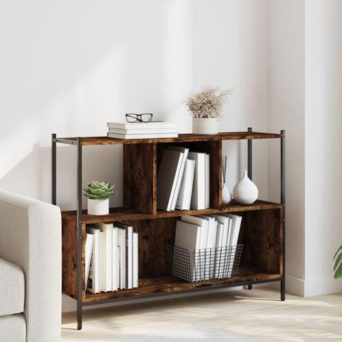 vidaXL Boekenkast 102x28x77,5 cm bewerkt hout gerookt, Huis en Inrichting, Kasten | Boekenkasten, Nieuw, Verzenden