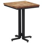 vidaXL Table à manger 55x55x76 cm teck de récupération, Huis en Inrichting, Tafels | Eettafels, Verzenden