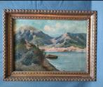 Scuola italiana (XIX), firmato - Scorcio di laghetto, Antiek en Kunst, Kunst | Schilderijen | Klassiek