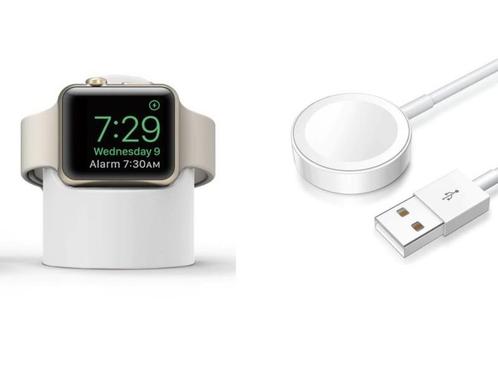 DrPhone AWC10 – Apple Watch – Oplaad Station / Dock  + N2, Handtassen en Accessoires, Smartwatches, Nieuw, Verzenden