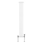 Traditionele 3 Kolom Verticaal Radiator - 1800 x 202mm - Wit, Doe-het-zelf en Bouw, Verzenden, Nieuw