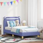 vidaXL Kinderen bedframe met hoofdboard Jeans Blauw 80 x 160, Verzenden