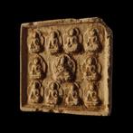 Chinois ancien Tablette en terracotta extrêmement rare de la