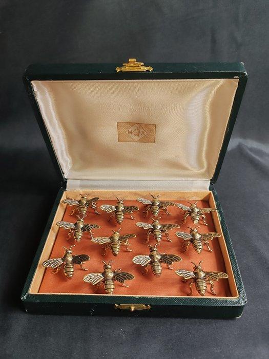 Messensteun (12) - Verguld brons, Antiquités & Art, Antiquités | Meubles | Tables