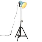 vidaXL Vloerlamp 25 W E27 35x35x65/95 cm verweerd blauw, Huis en Inrichting, Verzenden, Nieuw