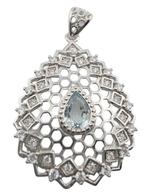 Zonder Minimumprijs - Ketting met hanger Zilver - 0.58ct.