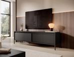 Meubella TV-Meubel Saran mat zwart 187 cm, Huis en Inrichting, Overige materialen, Verzenden, 150 tot 200 cm, Nieuw