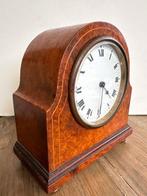 Klok - Wortelnoten, messing, glas - 1930-1940, Antiek en Kunst