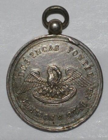 Komitat 59 Valenciennes Freimaurerei Inca-gesellschaft ge..., Postzegels en Munten, Penningen en Medailles, Verzenden