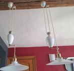 2 Lampes Monte et Baisse - Plafondlamp (2) - Messing,, Antiek en Kunst