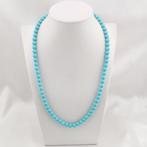 Turquoise - Zilver - Halsketting - ambachtelijke productie, Antiek en Kunst