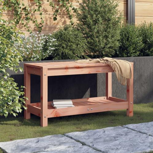 vidaXL Banc de jardin 82,5x35x45 cm bois massif Douglas, Jardin & Terrasse, Ensembles de jardin, Neuf, Envoi