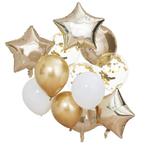 Gouden Ballonnen Set Ballonnen 30cm 12st, Hobby en Vrije tijd, Feestartikelen, Verzenden, Nieuw